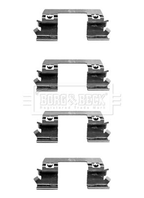 BORG & BECK Комплектующие, колодки дискового тормоза BBK1369